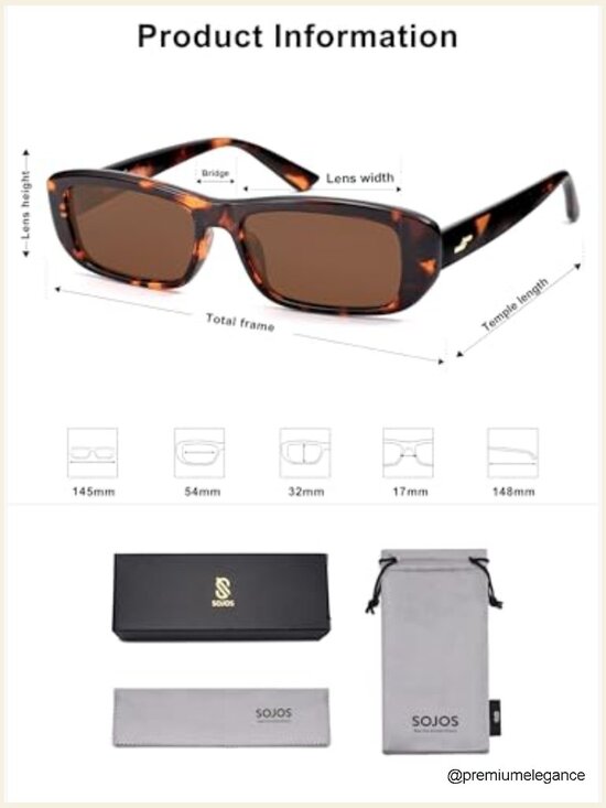 Retro Rectangular Polarized Sunglasses Narrow Y2K Frame UV400 Protection Unisex